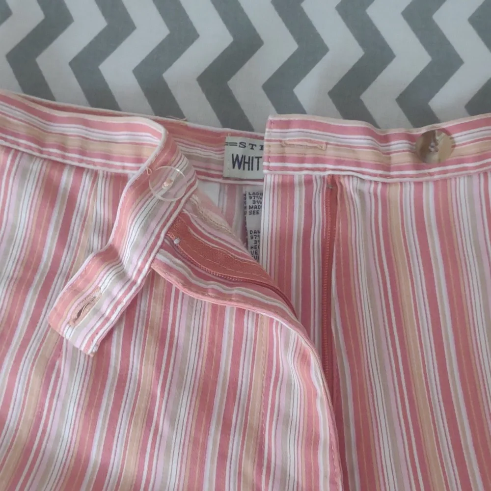 White‎ Stag Bermuda shorts 8/9 orange stripe Vintage